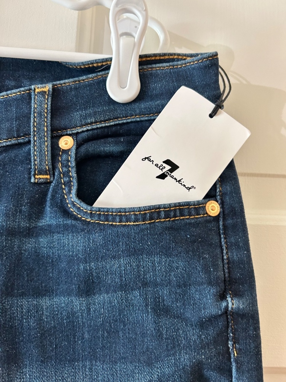 NWT 7 For All Mankind Gwenevere Ankle Skinny Jeans Size 27 - Picture 2 of 4